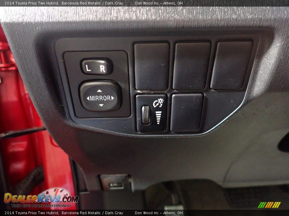 2014 Toyota Prius Two Hybrid Barcelona Red Metallic / Dark Gray Photo #30