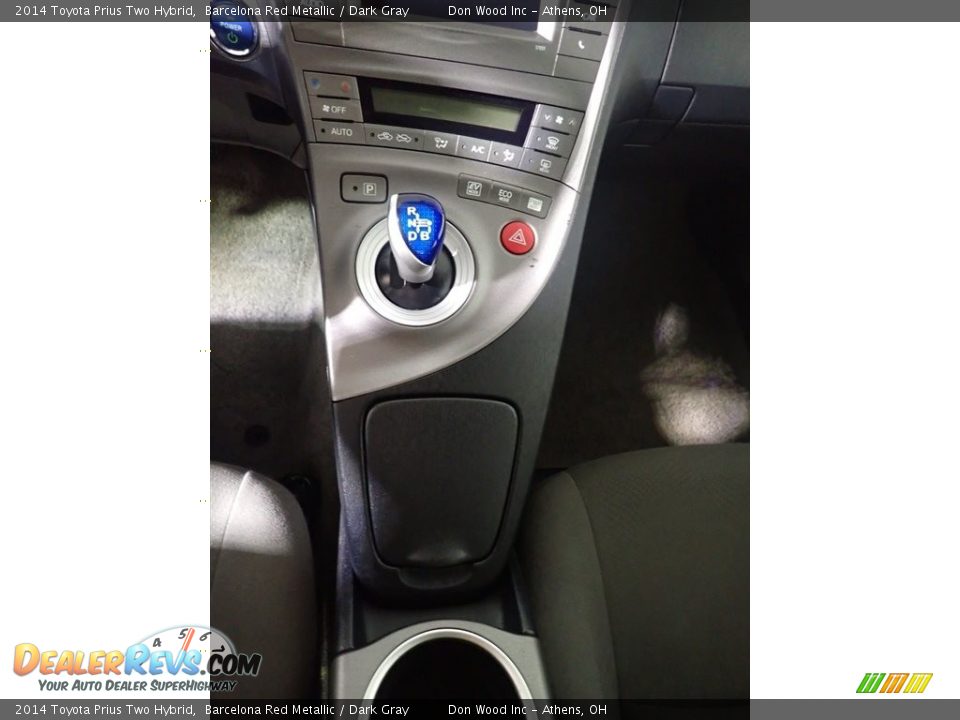 2014 Toyota Prius Two Hybrid Barcelona Red Metallic / Dark Gray Photo #31