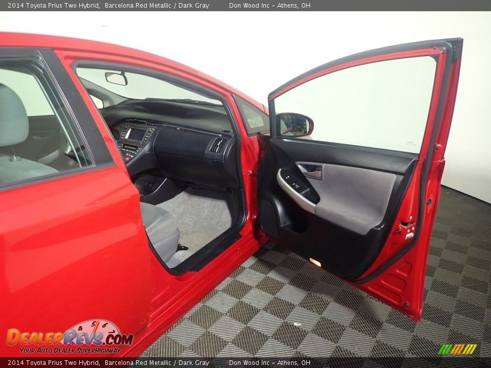 2014 Toyota Prius Two Hybrid Barcelona Red Metallic / Dark Gray Photo #36