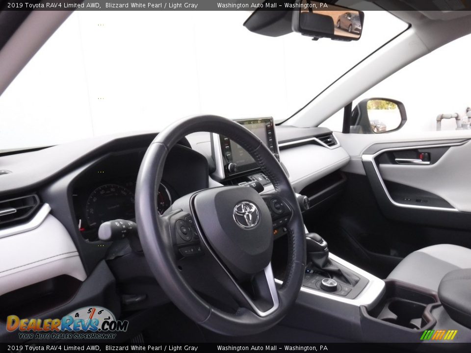 2019 Toyota RAV4 Limited AWD Blizzard White Pearl / Light Gray Photo #24