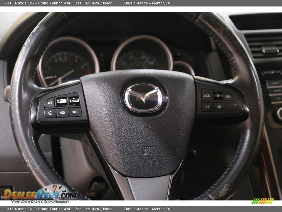 2015 Mazda CX-9 Grand Touring AWD Steering Wheel Photo #7