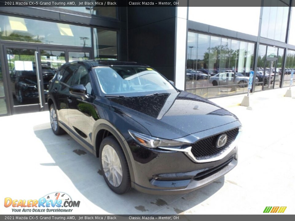 2021 Mazda CX-5 Grand Touring AWD Jet Black Mica / Black Photo #1