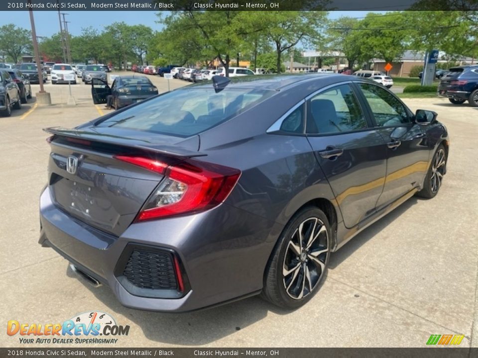 2018 Honda Civic Si Sedan Modern Steel Metallic / Black Photo #2