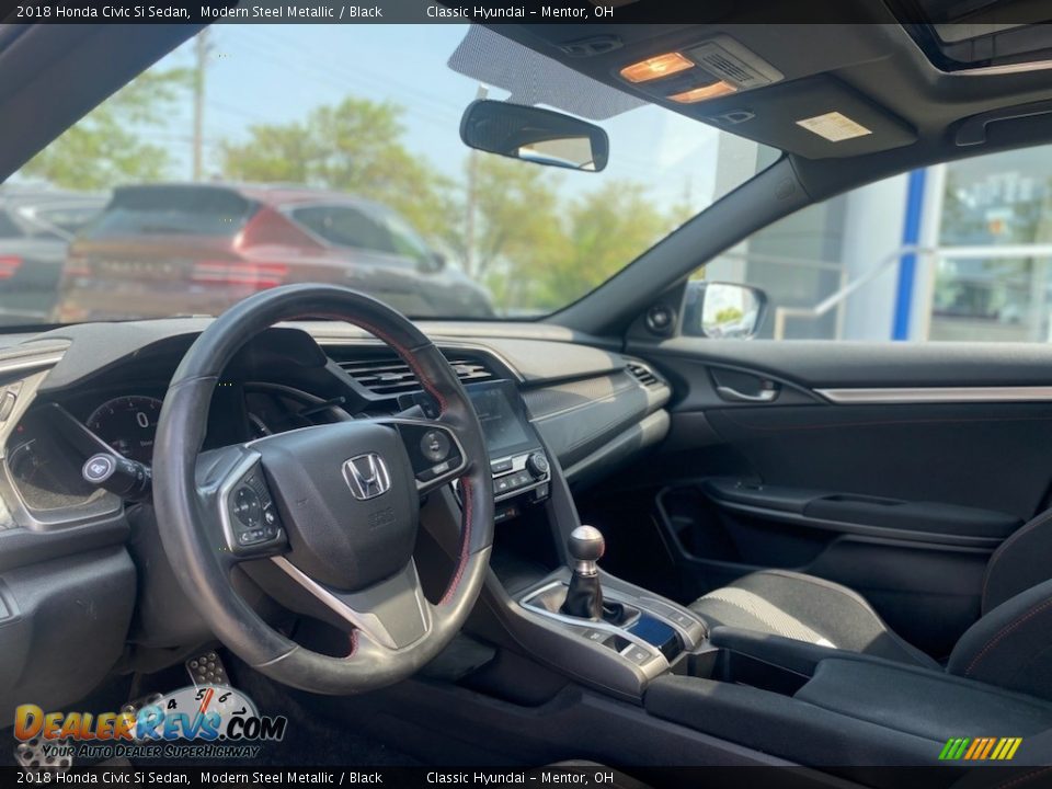 2018 Honda Civic Si Sedan Modern Steel Metallic / Black Photo #3