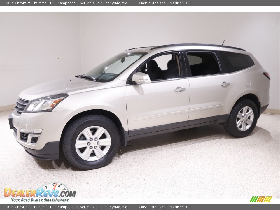 2014 Chevrolet Traverse LT Champagne Silver Metallic / Ebony/Mojave Photo #3