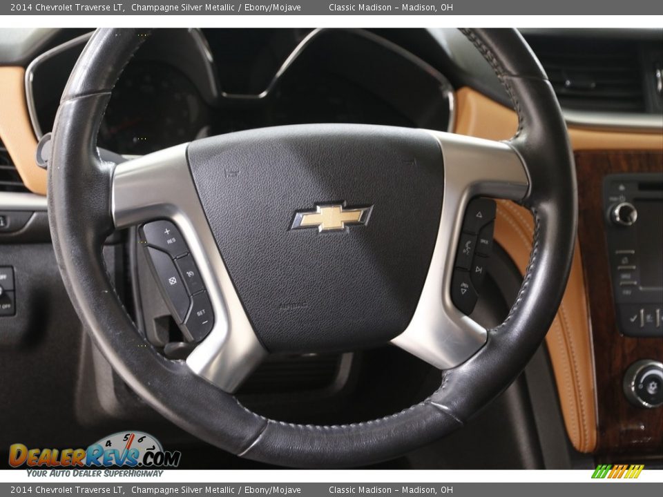 2014 Chevrolet Traverse LT Champagne Silver Metallic / Ebony/Mojave Photo #7