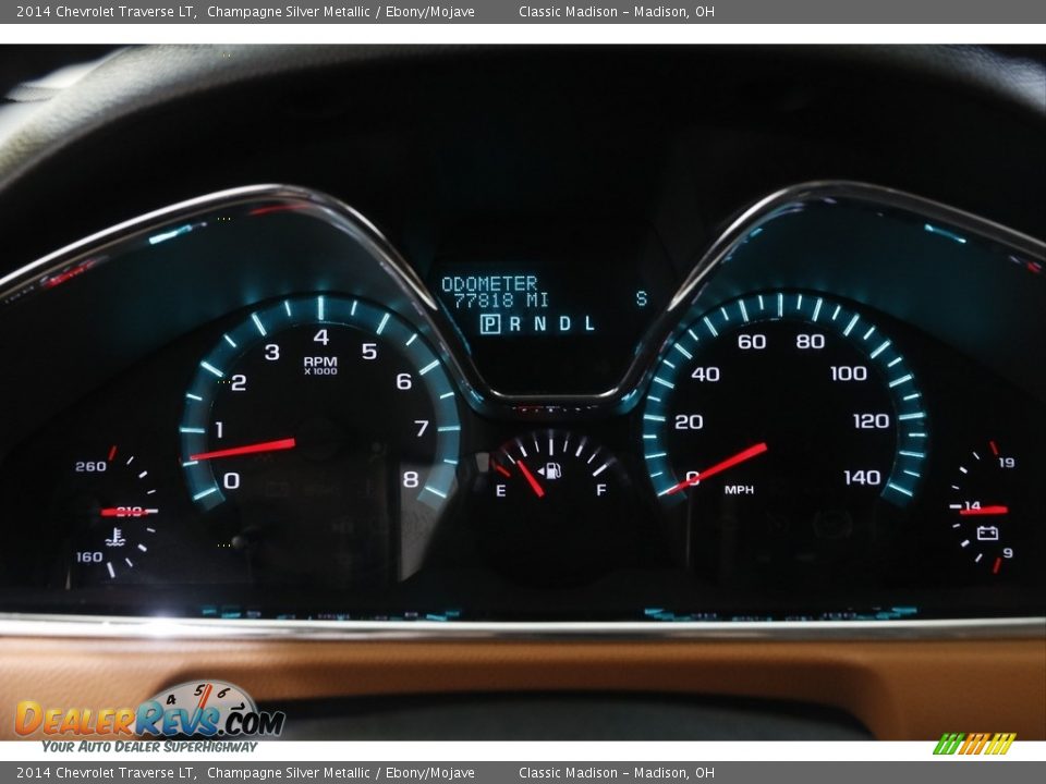 2014 Chevrolet Traverse LT Champagne Silver Metallic / Ebony/Mojave Photo #8