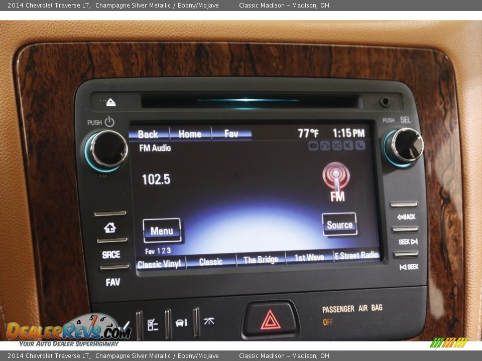 2014 Chevrolet Traverse LT Champagne Silver Metallic / Ebony/Mojave Photo #10