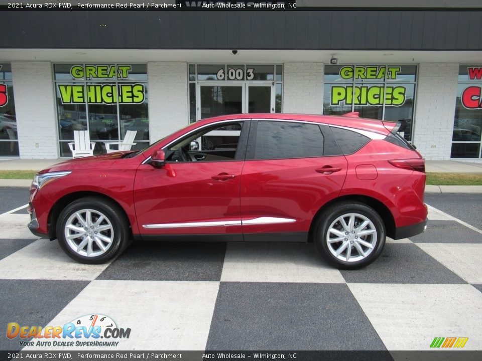 2021 Acura RDX FWD Performance Red Pearl / Parchment Photo #1