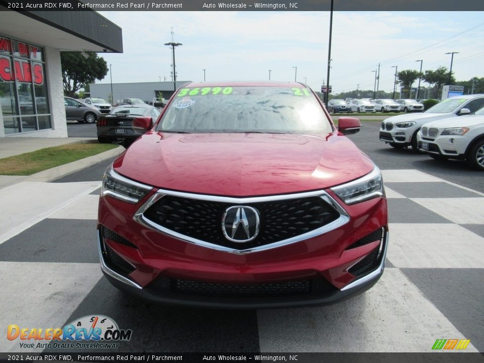 2021 Acura RDX FWD Performance Red Pearl / Parchment Photo #2