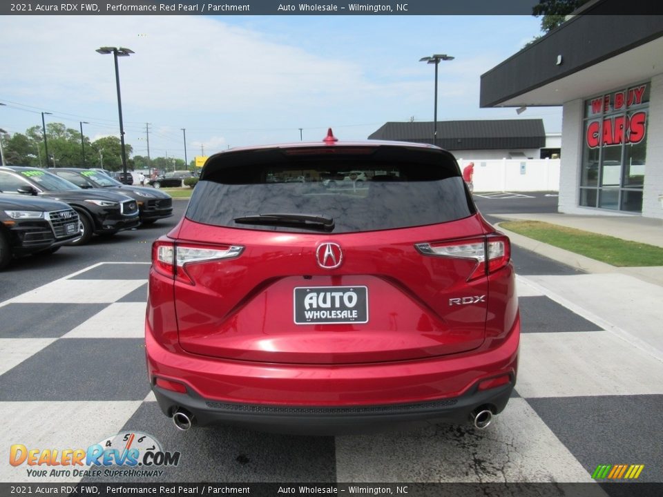 2021 Acura RDX FWD Performance Red Pearl / Parchment Photo #4