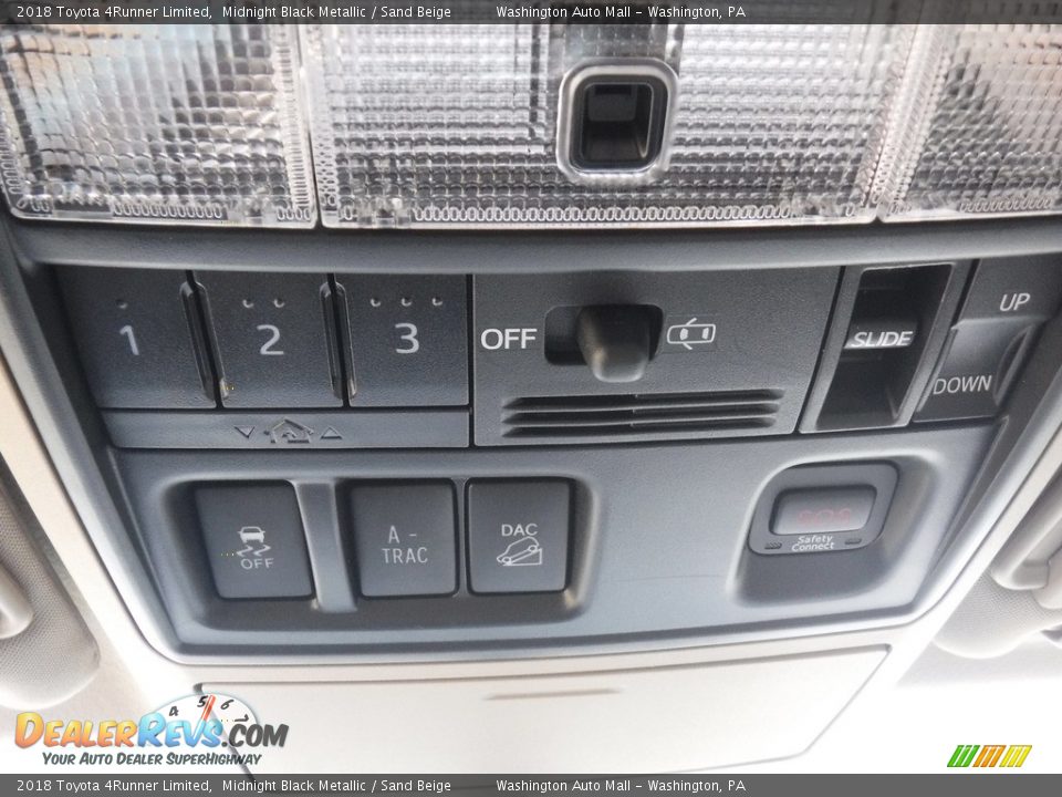 2018 Toyota 4Runner Limited Midnight Black Metallic / Sand Beige Photo #10