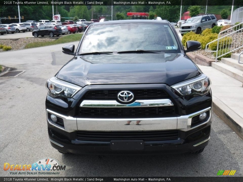 2018 Toyota 4Runner Limited Midnight Black Metallic / Sand Beige Photo #11