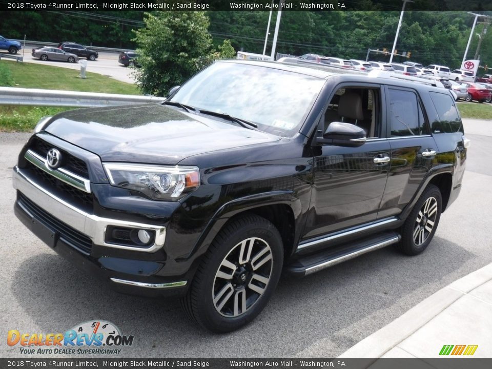 2018 Toyota 4Runner Limited Midnight Black Metallic / Sand Beige Photo #12