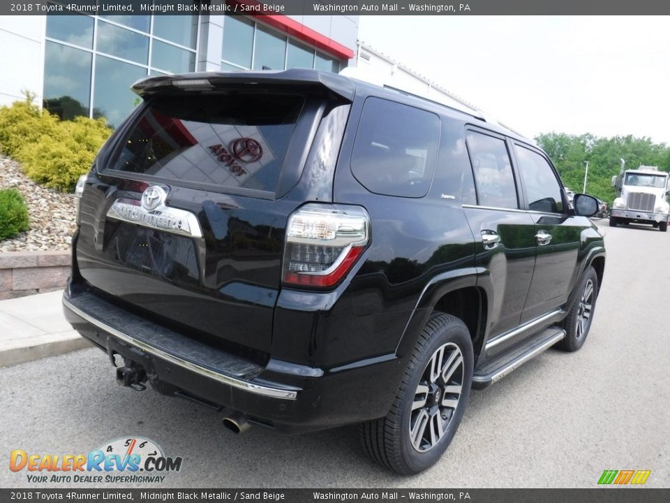 2018 Toyota 4Runner Limited Midnight Black Metallic / Sand Beige Photo #17