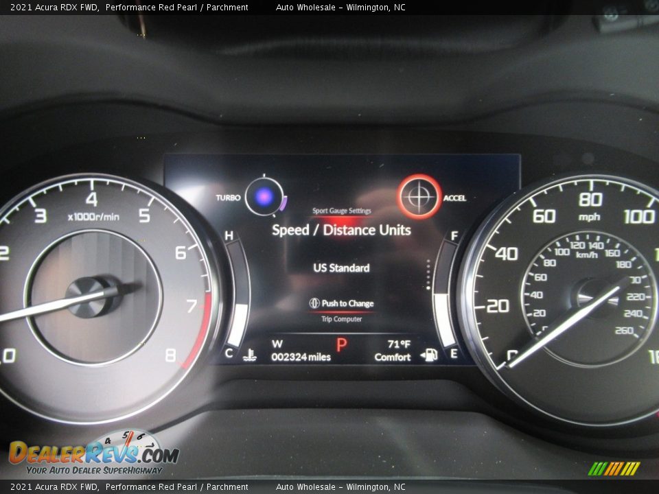 2021 Acura RDX FWD Gauges Photo #16