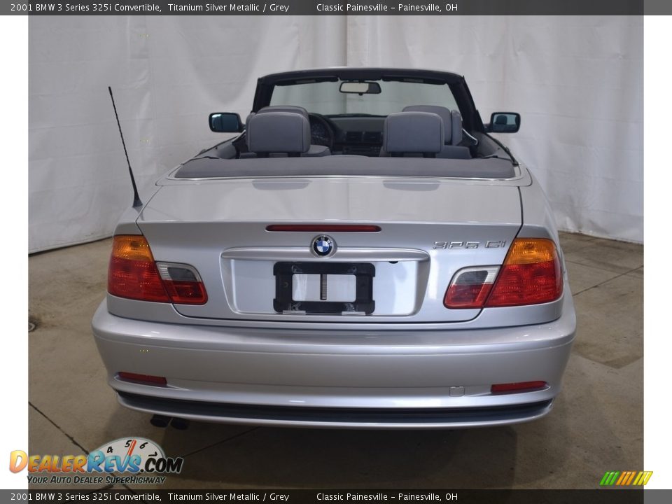 2001 BMW 3 Series 325i Convertible Titanium Silver Metallic / Grey Photo #5