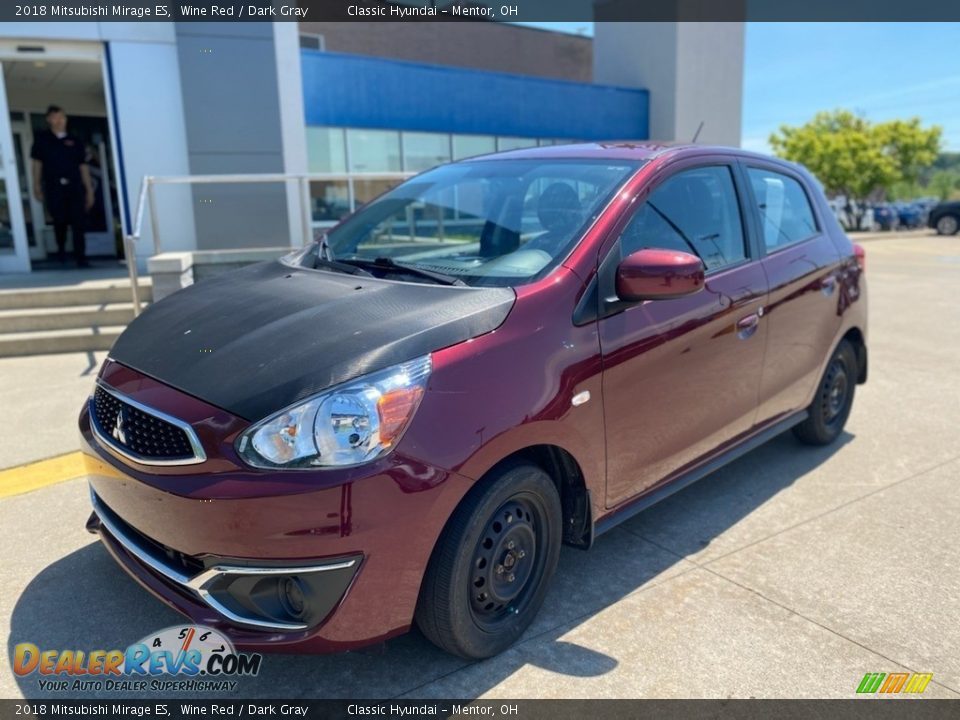 2018 Mitsubishi Mirage ES Wine Red / Dark Gray Photo #1