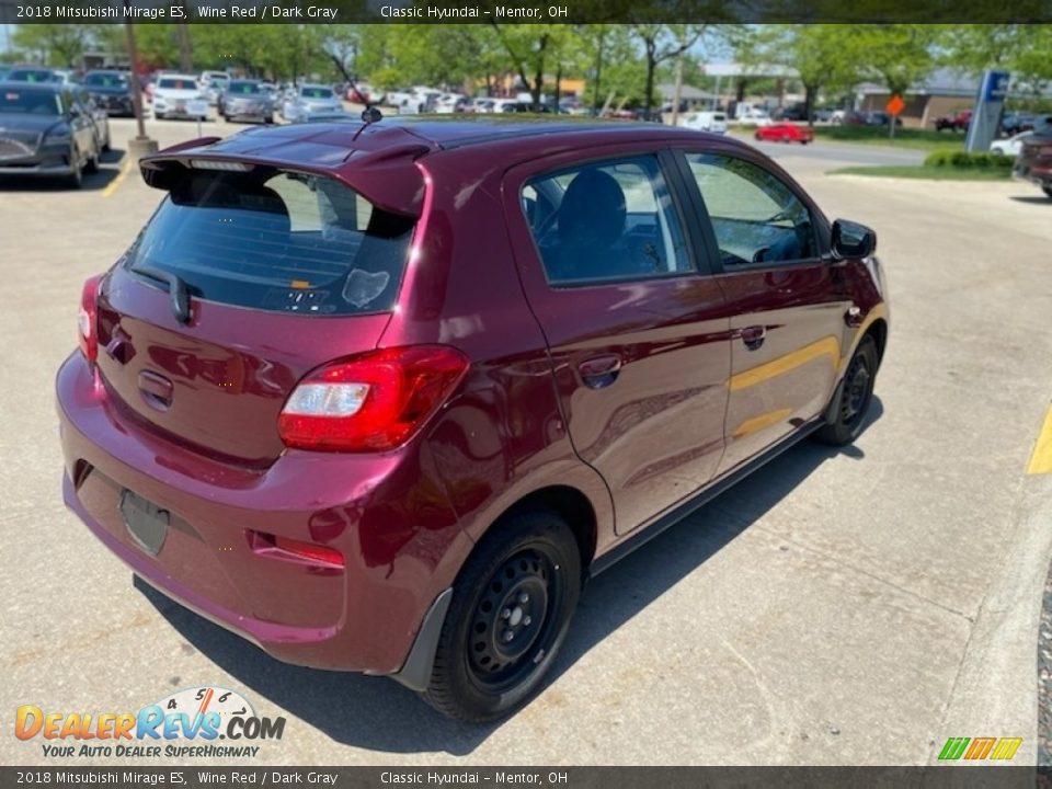 2018 Mitsubishi Mirage ES Wine Red / Dark Gray Photo #2