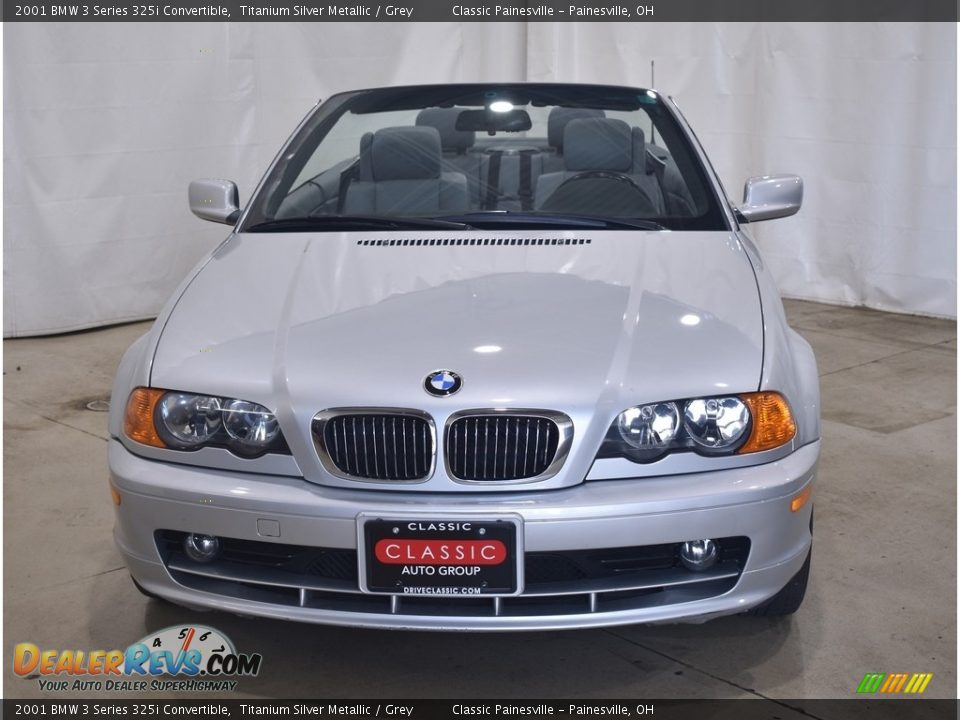 2001 BMW 3 Series 325i Convertible Titanium Silver Metallic / Grey Photo #8