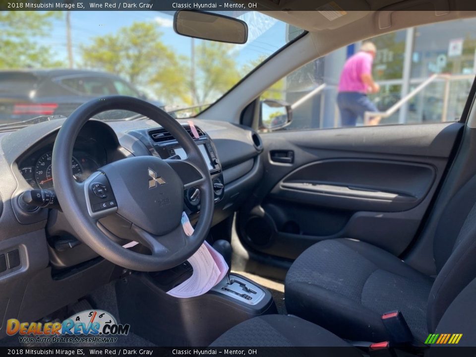 2018 Mitsubishi Mirage ES Wine Red / Dark Gray Photo #3