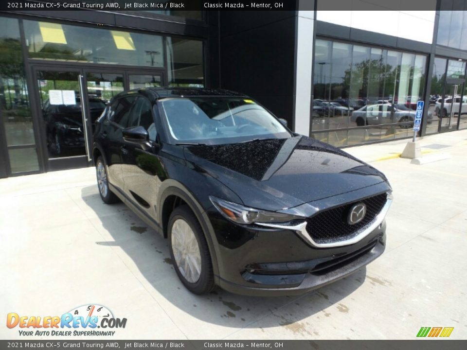 2021 Mazda CX-5 Grand Touring AWD Jet Black Mica / Black Photo #1