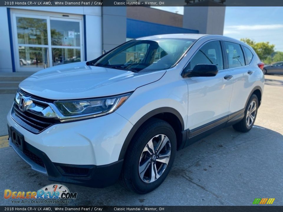 2018 Honda CR-V LX AWD White Diamond Pearl / Gray Photo #1