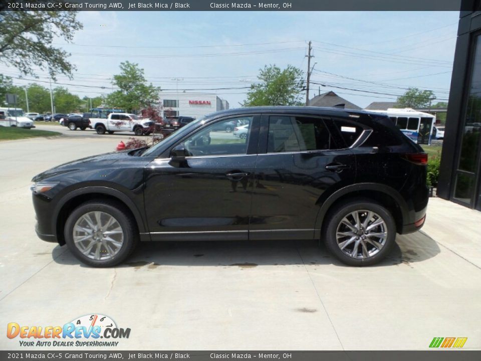2021 Mazda CX-5 Grand Touring AWD Jet Black Mica / Black Photo #6