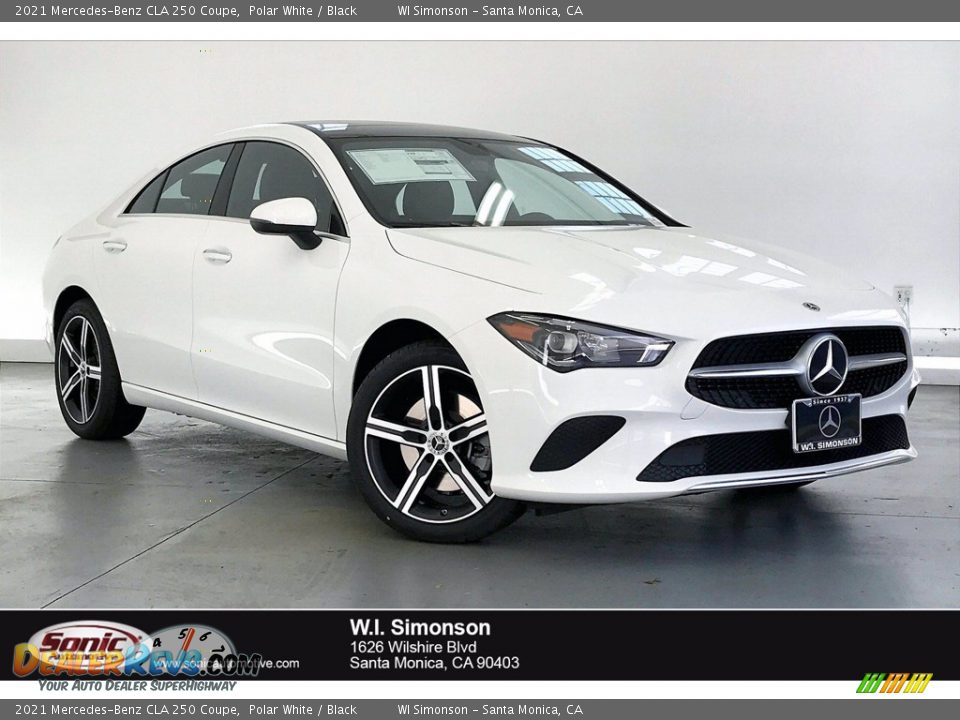 2021 Mercedes-Benz CLA 250 Coupe Polar White / Black Photo #1