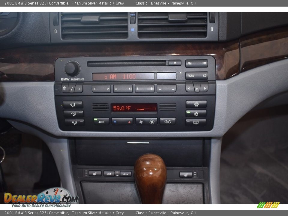 2001 BMW 3 Series 325i Convertible Titanium Silver Metallic / Grey Photo #17