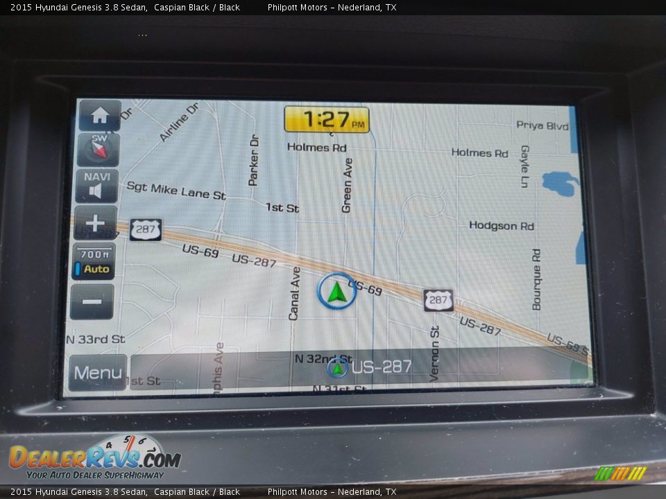 2015 Hyundai Genesis 3.8 Sedan Caspian Black / Black Photo #21