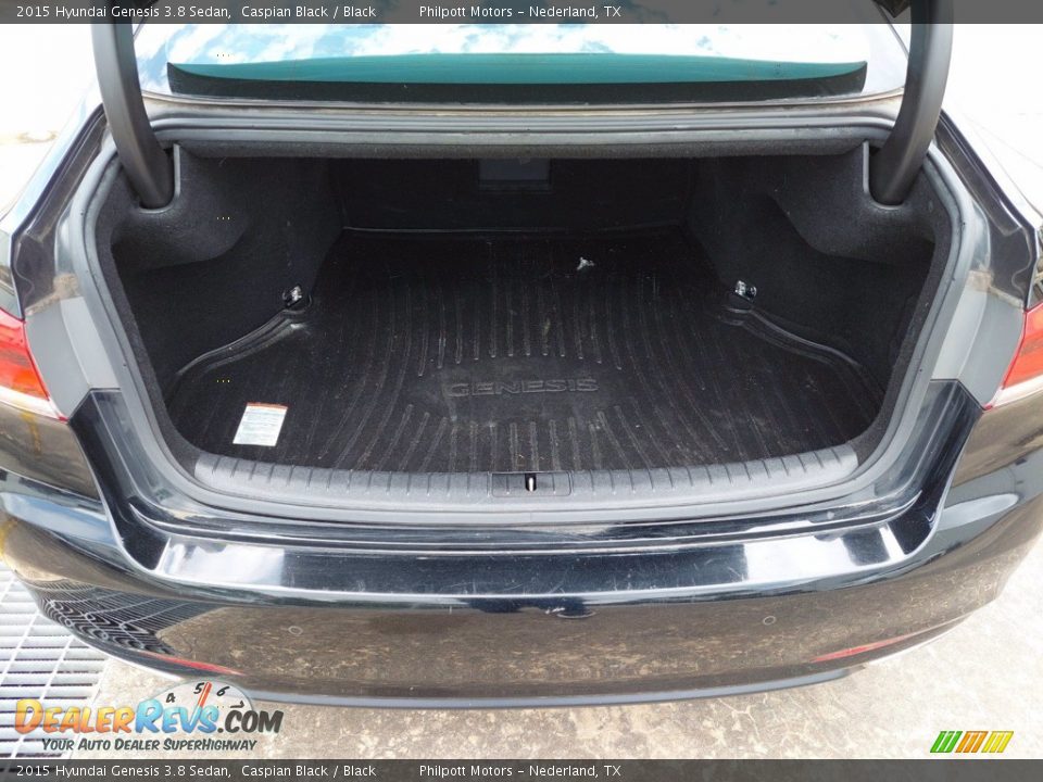 2015 Hyundai Genesis 3.8 Sedan Caspian Black / Black Photo #24