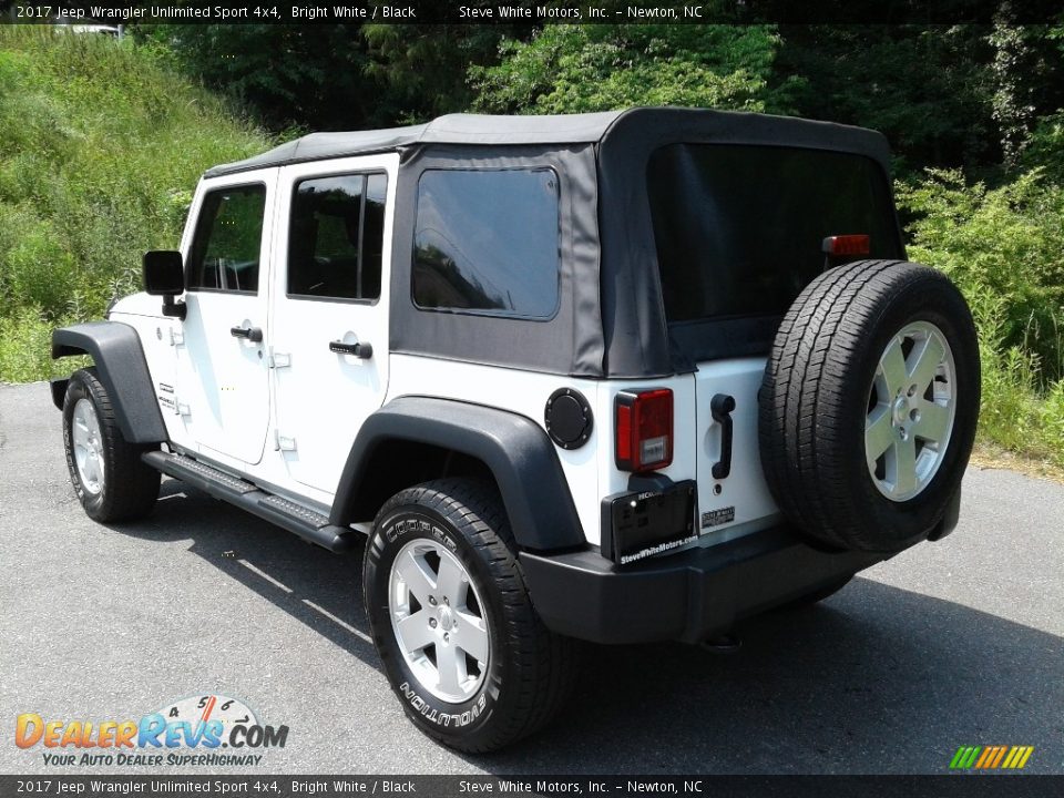 2017 Jeep Wrangler Unlimited Sport 4x4 Bright White / Black Photo #8