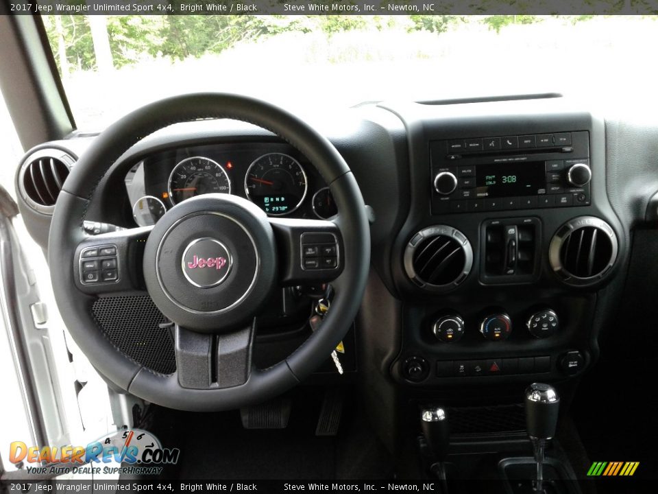 2017 Jeep Wrangler Unlimited Sport 4x4 Bright White / Black Photo #15