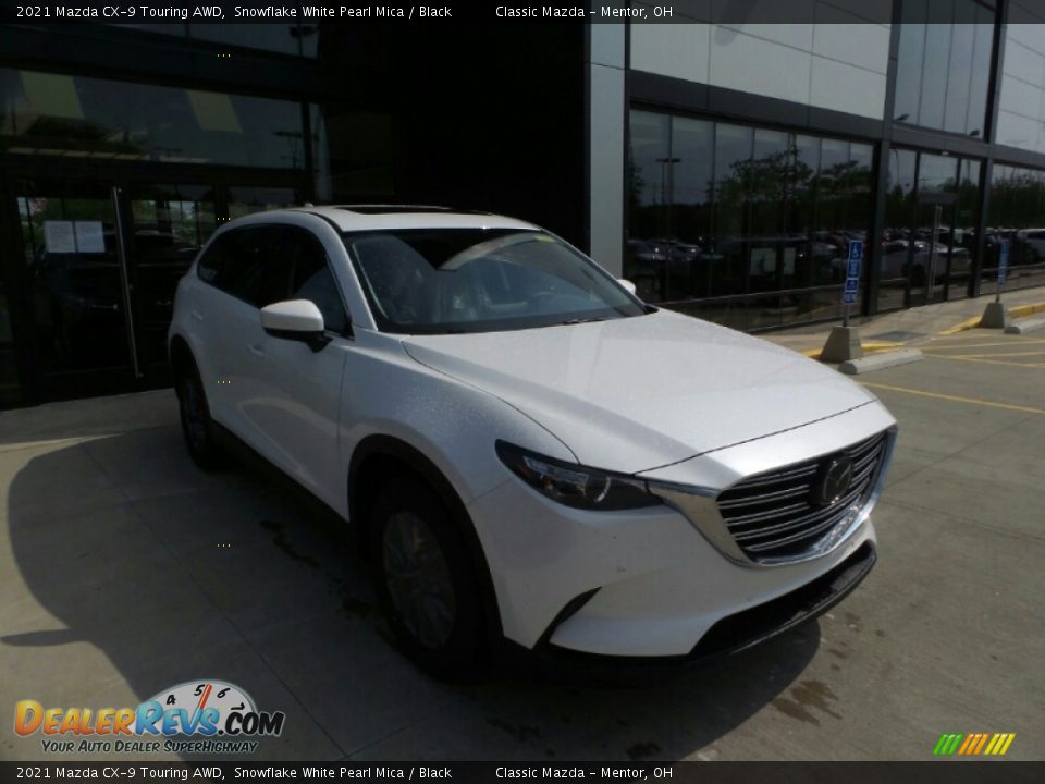 2021 Mazda CX-9 Touring AWD Snowflake White Pearl Mica / Black Photo #1