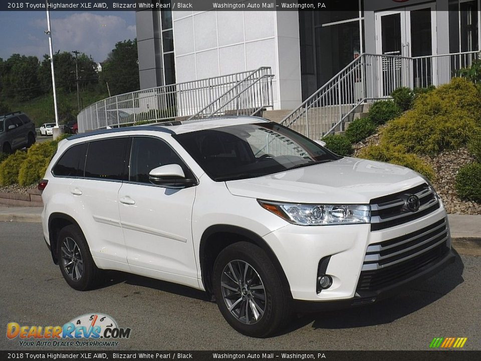 2018 Toyota Highlander XLE AWD Blizzard White Pearl / Black Photo #1