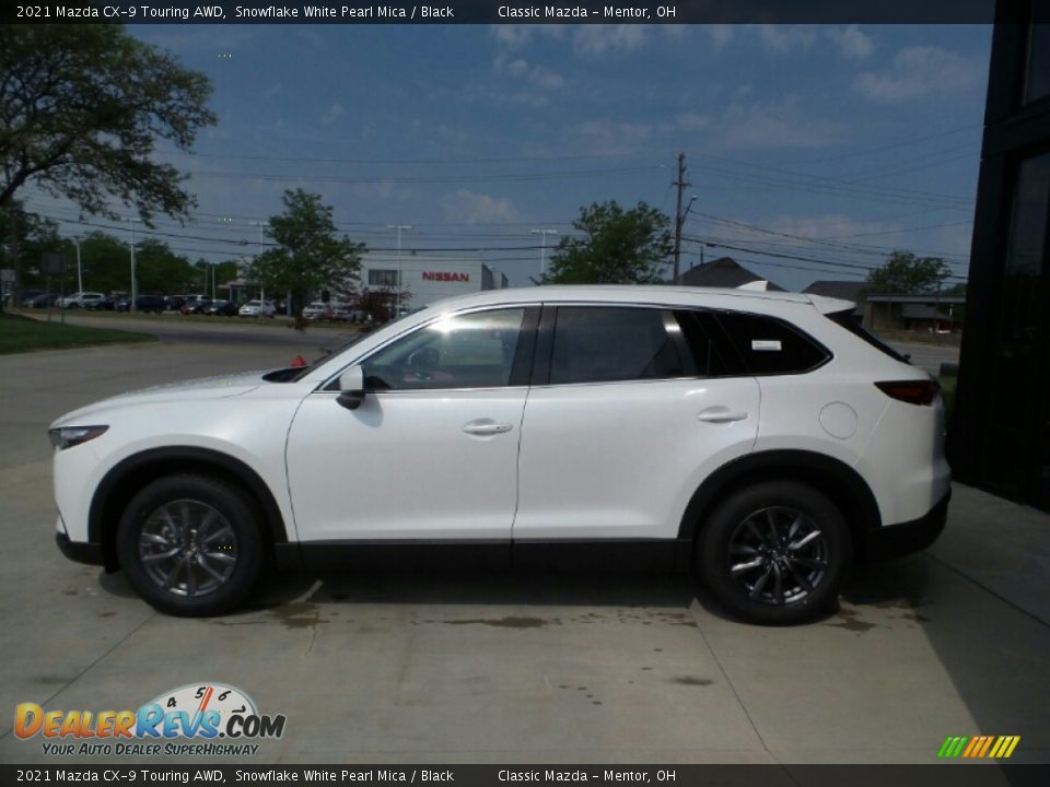 2021 Mazda CX-9 Touring AWD Snowflake White Pearl Mica / Black Photo #6