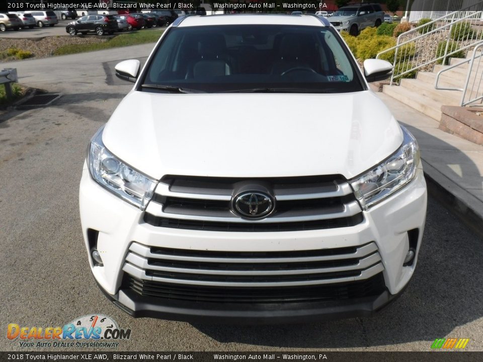 2018 Toyota Highlander XLE AWD Blizzard White Pearl / Black Photo #10