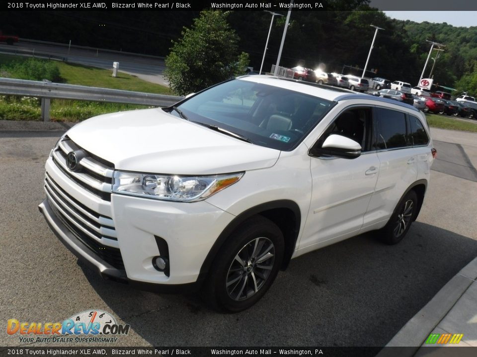 2018 Toyota Highlander XLE AWD Blizzard White Pearl / Black Photo #11