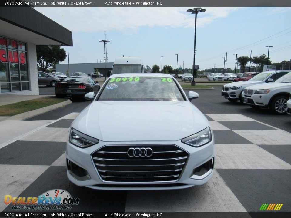 2020 Audi A4 Premium Ibis White / Okapi Brown Photo #2