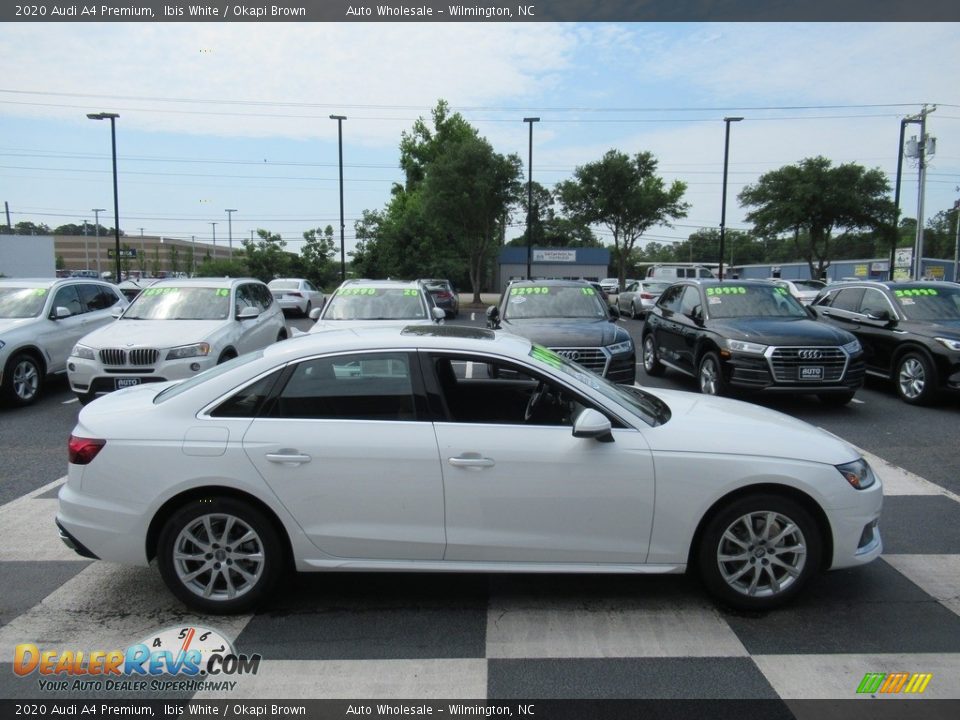 2020 Audi A4 Premium Ibis White / Okapi Brown Photo #3