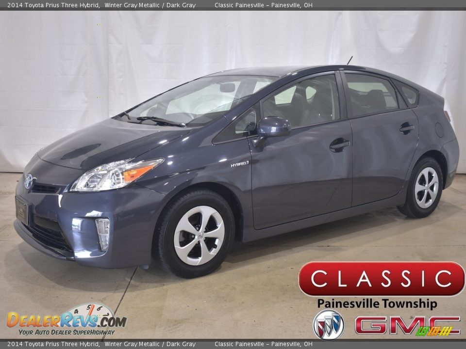 2014 Toyota Prius Three Hybrid Winter Gray Metallic / Dark Gray Photo #1