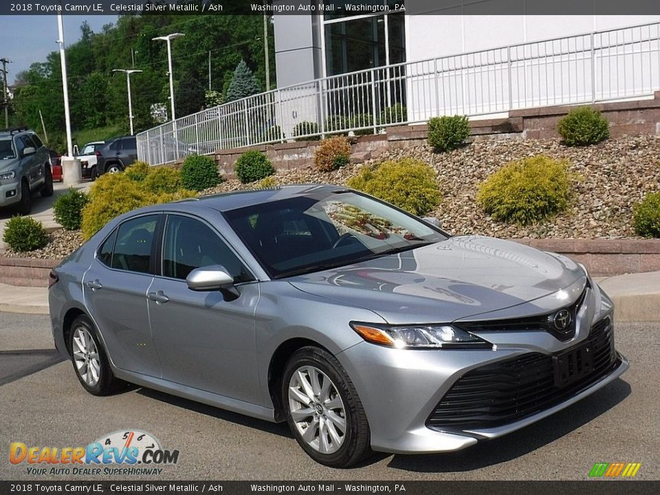 2018 Toyota Camry LE Celestial Silver Metallic / Ash Photo #1