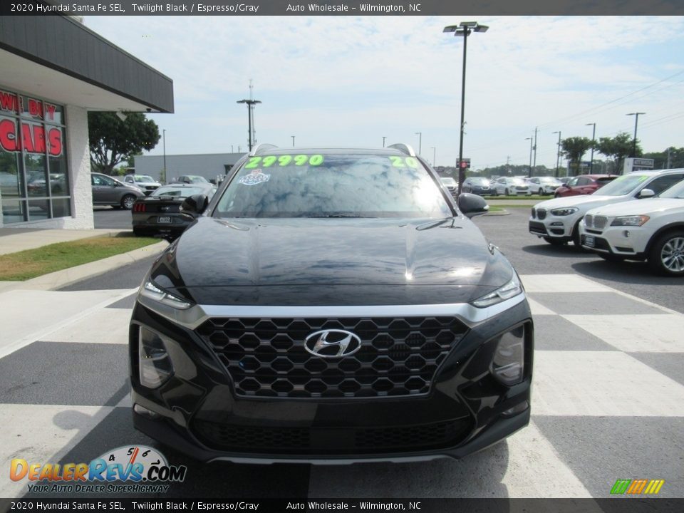 2020 Hyundai Santa Fe SEL Twilight Black / Espresso/Gray Photo #2