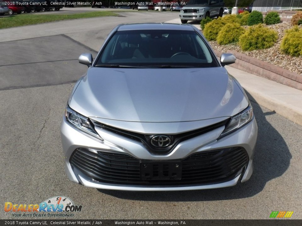 2018 Toyota Camry LE Celestial Silver Metallic / Ash Photo #8