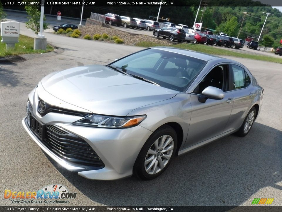 2018 Toyota Camry LE Celestial Silver Metallic / Ash Photo #9