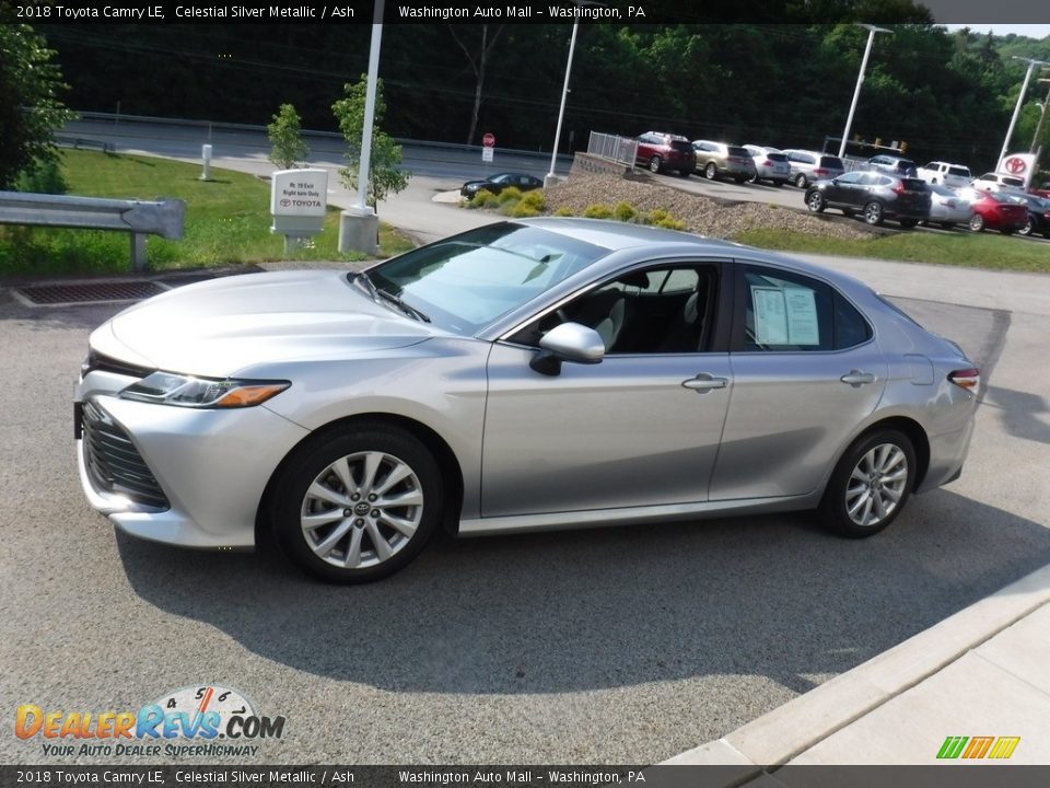 2018 Toyota Camry LE Celestial Silver Metallic / Ash Photo #10