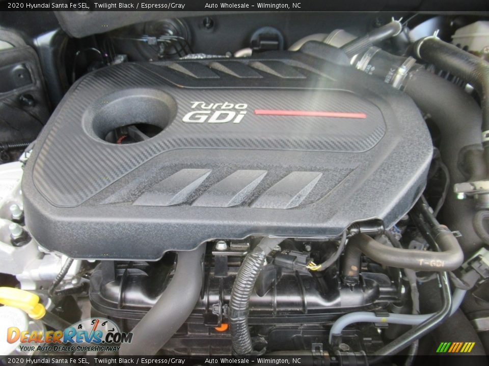 2020 Hyundai Santa Fe SEL Twilight Black / Espresso/Gray Photo #6