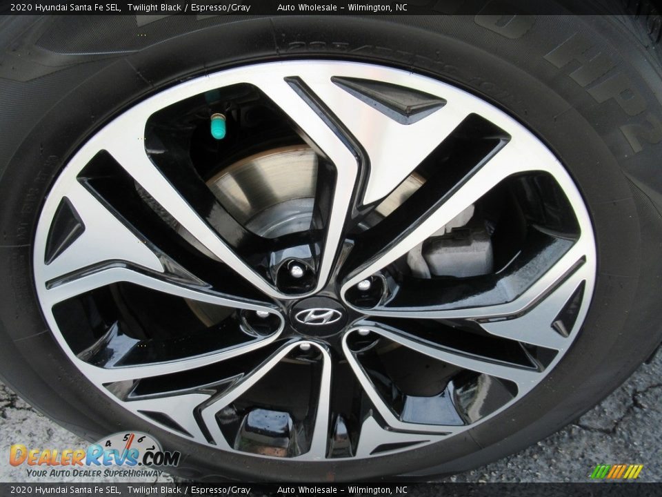 2020 Hyundai Santa Fe SEL Twilight Black / Espresso/Gray Photo #7