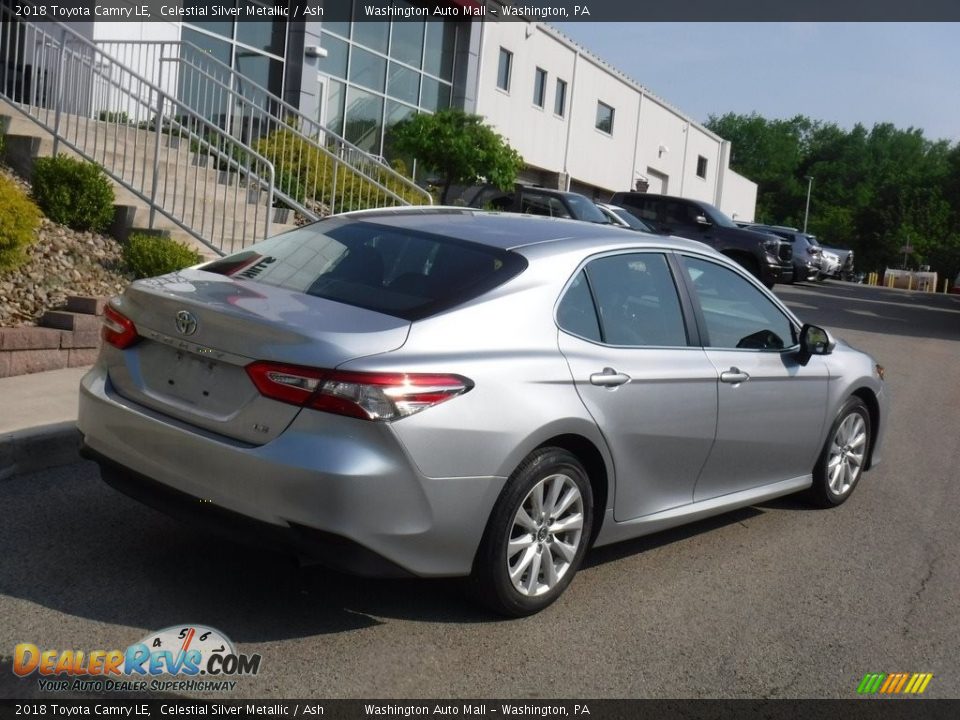 2018 Toyota Camry LE Celestial Silver Metallic / Ash Photo #12